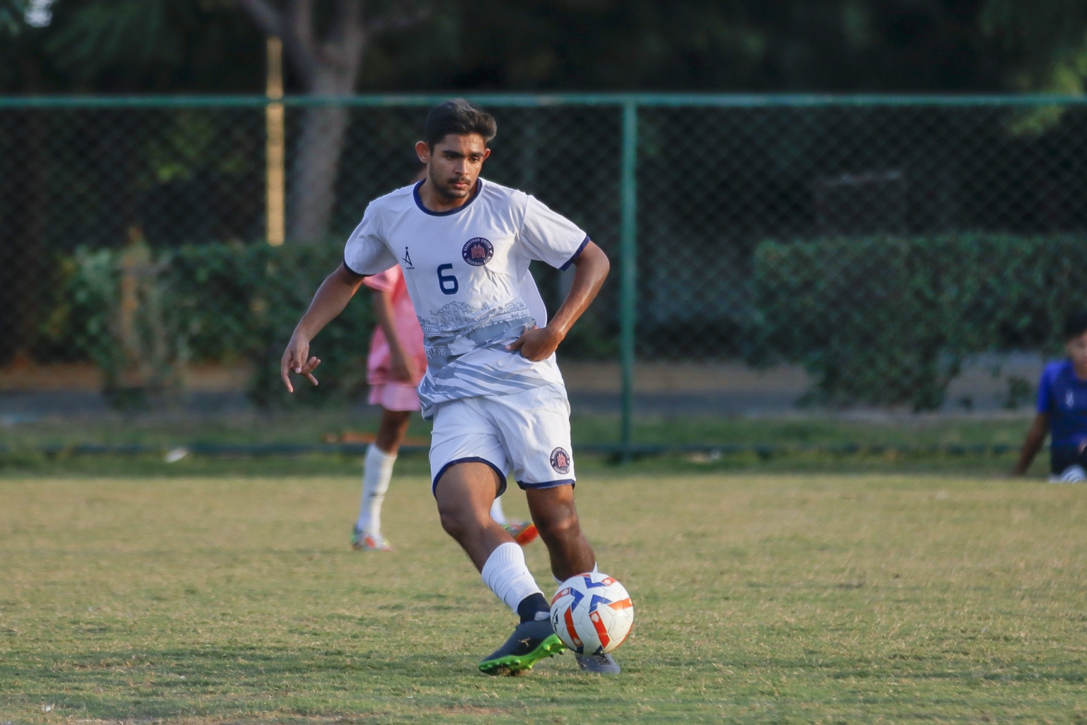 Aayu Tiwary playing football